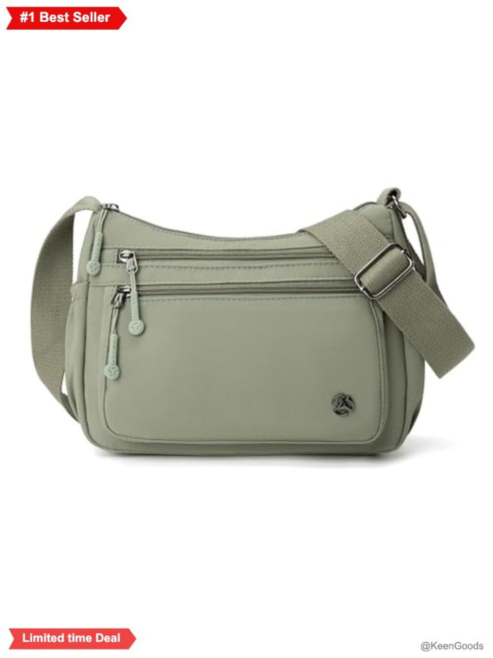 Nylon Crossbody Bag Anti Theft Water Resistant Lightweight Purse